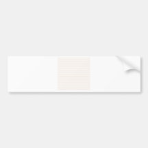 Streifen - Weiß und Leinen Auto Sticker