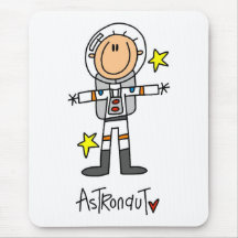 Strichmännchen-Astronauten-T-Shirts und Geschenke Mauspads