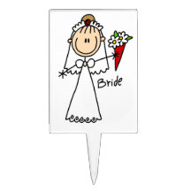 Strichmännchen-Braut-T-Shirts und Geschenke Tortenpicker