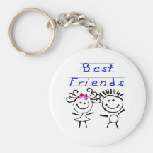 Strichmännchen der besten Freunde Schlüsselband
