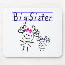 Strichmännchen der großen Schwester Mousepads