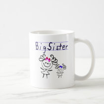 Strichmännchen der großen Schwester tassen