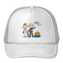 Strichmännchen-Hochzeits-Flitterwochen-T-Shirts un Cap