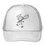 Strichmännchen-Koch mit wischen T-Shirts Baseball Cap