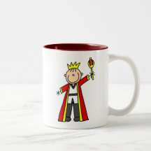 Strichmännchen-König Kaffeetasse