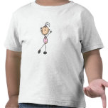 Strichmännchen-Mädchengymnast-T-Shirts und Geschen