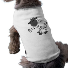Strichmännchen-Schaf-T-Shirts und Geschenke Hund Shirt