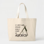 Strickender Aerobics Einkaufstaschen
