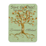 Strudel-Baum-Wurzeln Antiqued Pergament Save the D Eckige Magnete