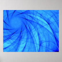 Strudeldiamantblau Posterdruck