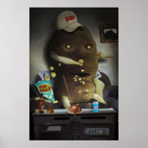 Stubenhocker-Druck Plakat