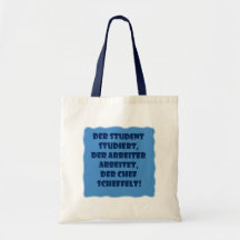 Student, Arbeiter und Chef Taschen