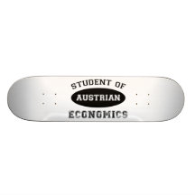 Student der österreichischen Wirtschaft Skateboardbrett