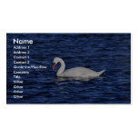 Stummer Schwan Visitenkartenvorlage