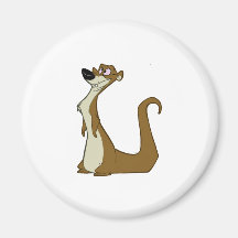 Stummer Weasel Kühlschrankmagnete