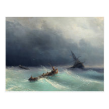 Sturm in Meer Postkarten