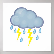 Stürmisches Wetter Plakatdruck