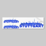 Stuttgart Stadt Skyline - Autoaufkleber /Aufkleber autoaufkleber