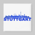 Stuttgart Stadt Skyline - Magnet magnete