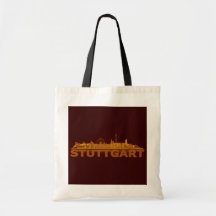 Stuttgart Stadt Skyline - sonstige Geschenkideen Leinentasche