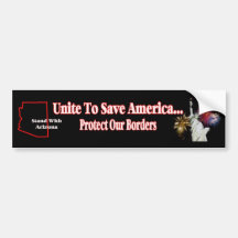 Stützarizona-SB 1070 - vereinigen Sie, um Amerika  Autosticker