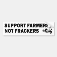 StützBauern, nicht Frackers (weiß) Auto Sticker