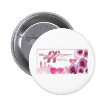 Stützen Sie die Heilung, Brustkrebs-Bewusstsein Button