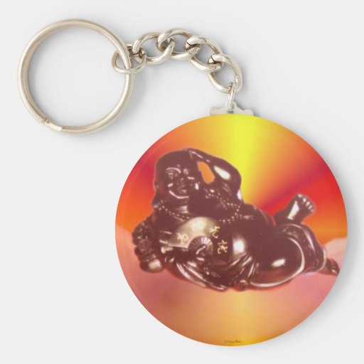 Stützender lachender Buddha Keychain Schlüsselanhänger