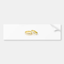 Stylish, Polished, & Classy Wedding Rings Bumper Sticker