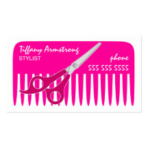 Stylist-/Friseur-Geschäfts-Karten Visitenkartenvorlage