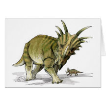 Styracosaurus - Cretacous Dinosaurier Grußkarte
