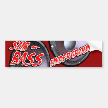 SUB-BASS UNTERGRUND AUTOAUFKLEBER