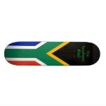Südafrika-Flagge die MUSEUM Zazzle Geschenk-Schabl Personalisiertes Skateboard