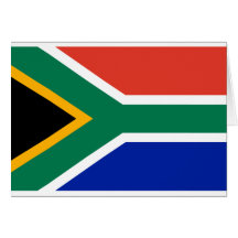 Südafrika-Flagge Grußkarten