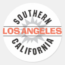 Südkalifornien - Los Angeles Runder Sticker