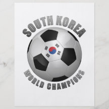 SÜDkorea-FUSSBALL-MEISTER Individuelle Flyer