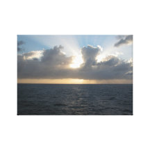 Südlicher Ozean-Sonnenuntergang - Leinwand-Druck Galerie Faltleinwand