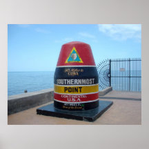 Südlichstes Plakat Punkt-Bojen-Key Wests Florida