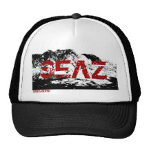 Südschwarzer roter Fernlastfahrer-Hut des butte-"S Baseballcaps