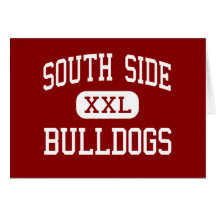 Südseite - Bulldoggen - hoch - Memphis Tennessee Grußkarten