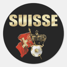 Suisse mit Fußball-Fußball Geschenken der Krone Sc Aufkleber