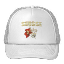 Suisse mit Fußball-Fußball Geschenken der Krone Sc Netzmützen