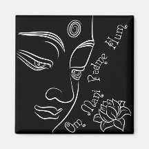 Summen Buddhas OM Mani Padme Kühlschrankmagnet