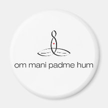 Summen OM Mani Padme - schwarze regelmäßige Art Magnete
