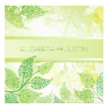 Summer Leaves Wedding Invitation einladungen