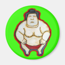 Sumo-Ringkämpfer Kühlschrankmagnet
