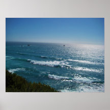 Sun auf Meer Plakatdruck