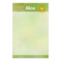 Sun-Briefpapier Personalisierte Büropapiere
