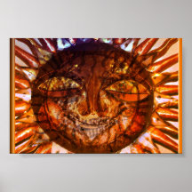 Sun im Zinn Posterdrucke