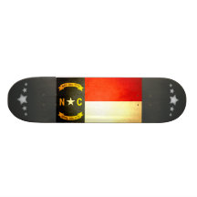 Sun küsste North Carolina-Flagge Skateboard Deck